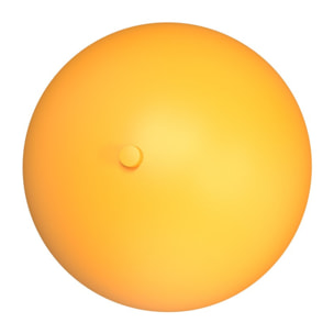 Lampada a parete Mush in acciaio arancione opaco