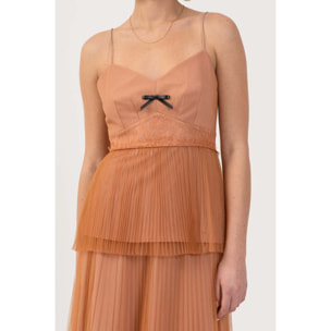 Kocca - Top elegante con tulle plissé Donna