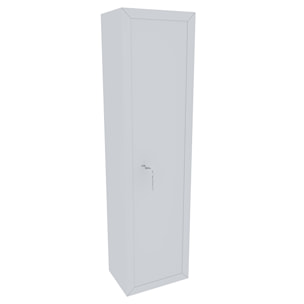 Armadio Portafucili Armi Blindato Fuciliera In Acciaio Con Cassetto Tesoretto Con Serratura E Chiave A Doppia Mappa Bianco Opaco 148x40x28 Cm 7 Posti