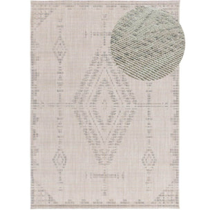 ELEMENT Alfombra en estilo Ã©tnico con relieve de color beige, varias medidas disponibles.