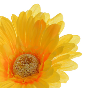 Fiore Di Gerbera. Altezza 53 Cm - Pezzi 24 - 10X53X10cm - Colore: Giallo - Bianchi Dino - Fiori Artificiali