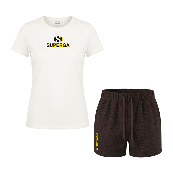 Completo Donna SUPERGA Cotone Jersey Manica Corta