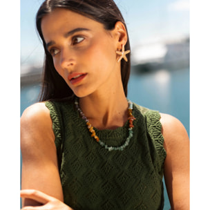 Collar multicolor de mujer