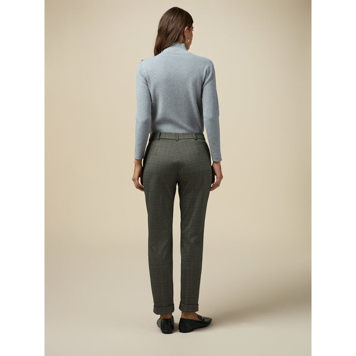 Oltre - Pantalones de tejido jacquard - Verde