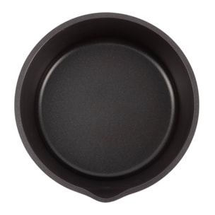 Batería de cocina 10 Pzs Negro / Mango extraíble, 3 Sartenes, 2 Cazos, Tapas y Utensilios/Aluminio fundido