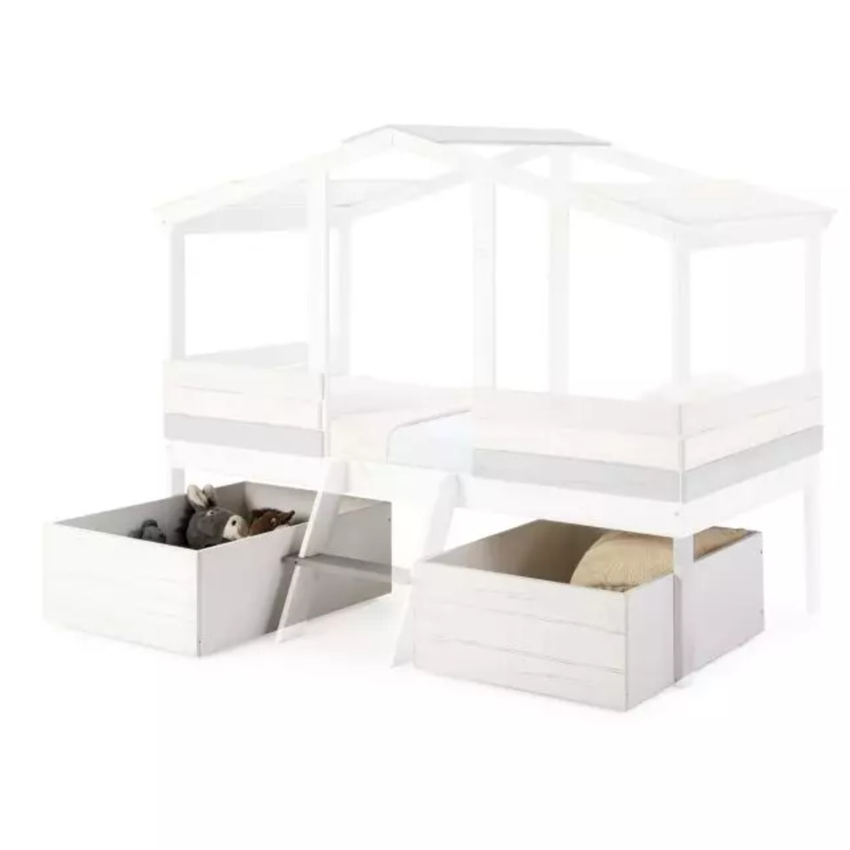 Pack 2 cajones Iliada Blanco - Vintage White