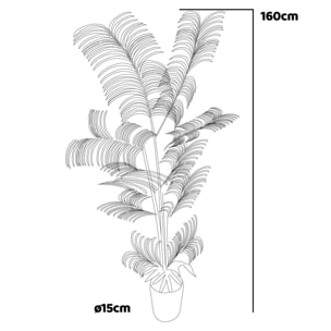 Potted- Pianta Artificiale in vaso H160 cm