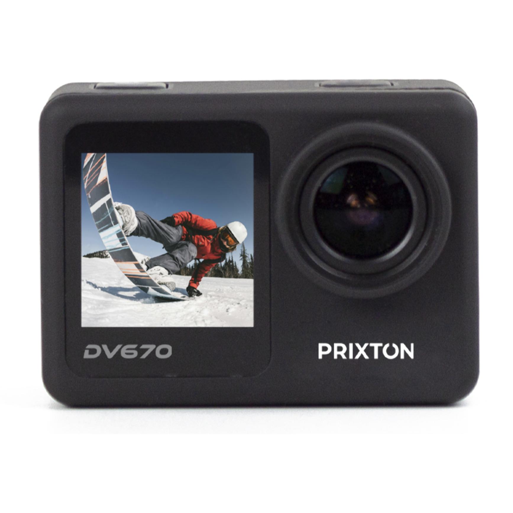 PRIXTON Cámara deportiva DV670 Dual Screen - 4K