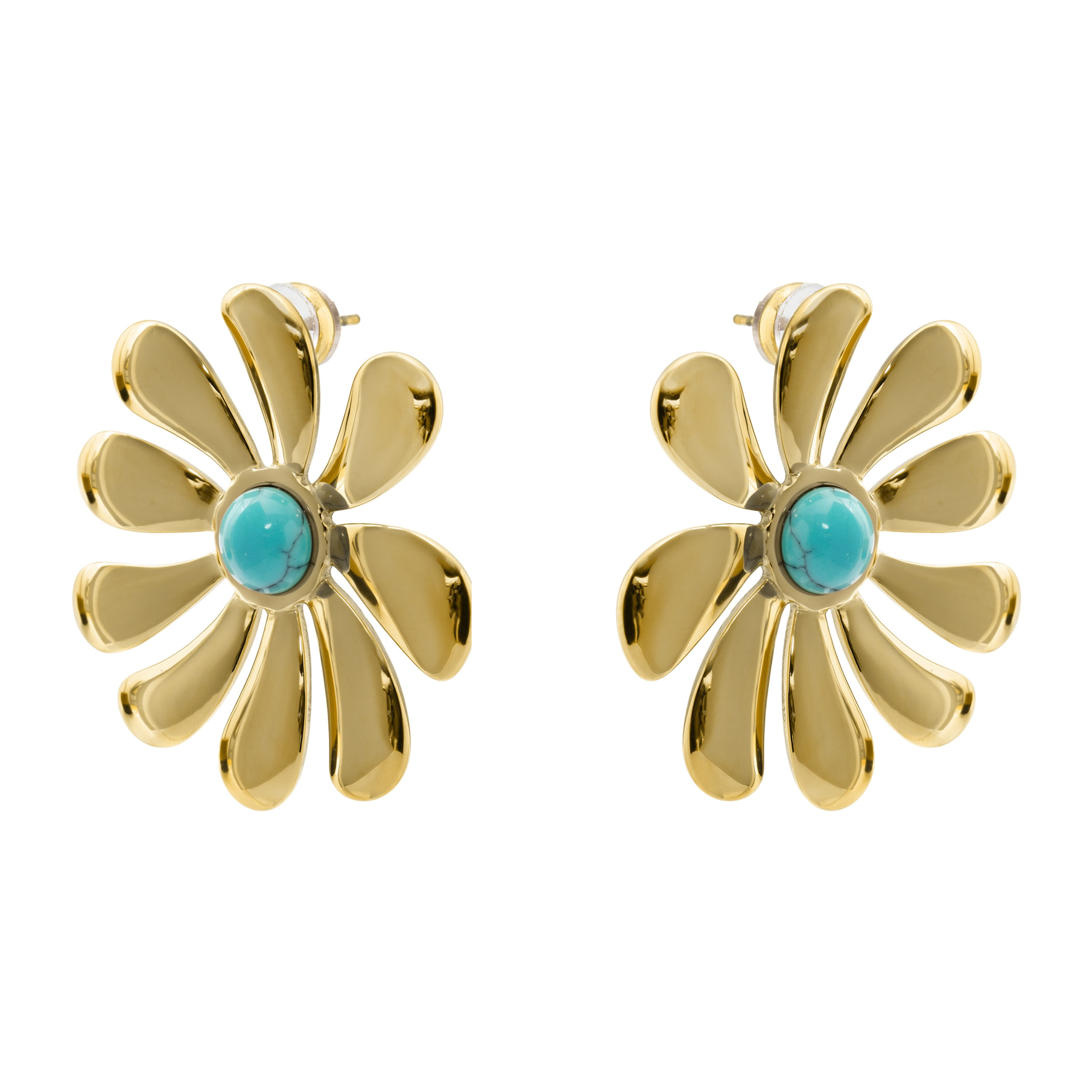 Pendientes Isum acabado oro amarillo 18k