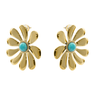 Pendientes Isum acabado oro amarillo 18k
