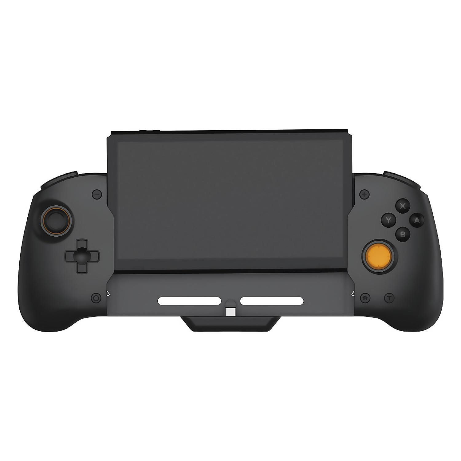 Impugnatura controller compatibile con Nintendo Switch TNS-0160B1. Motori a vibrazione, sensori giroscopici, elevata ergonomia. Include custodia semirigida.