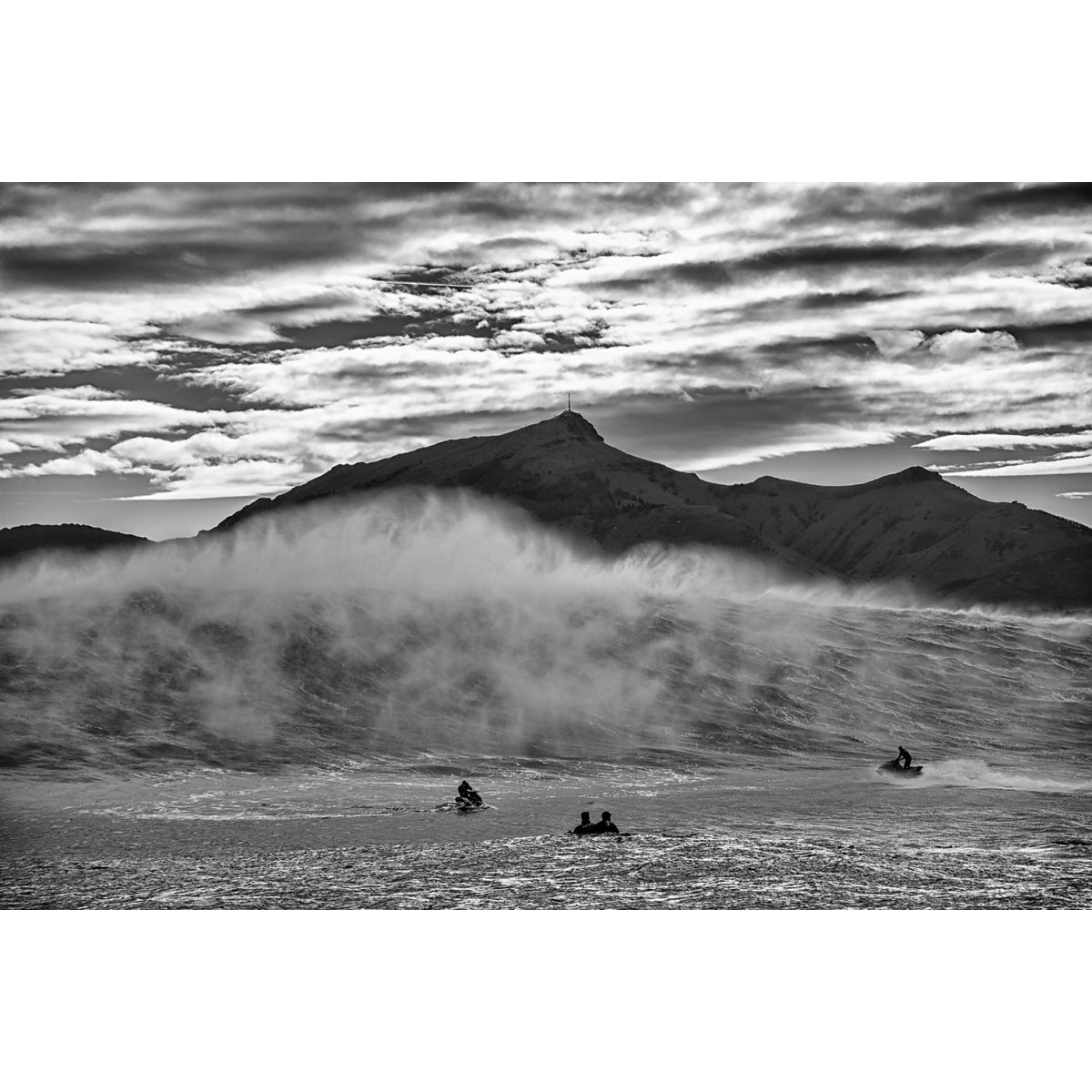 Tableau noir et blanc deco surf belharra Tableau plexiglas