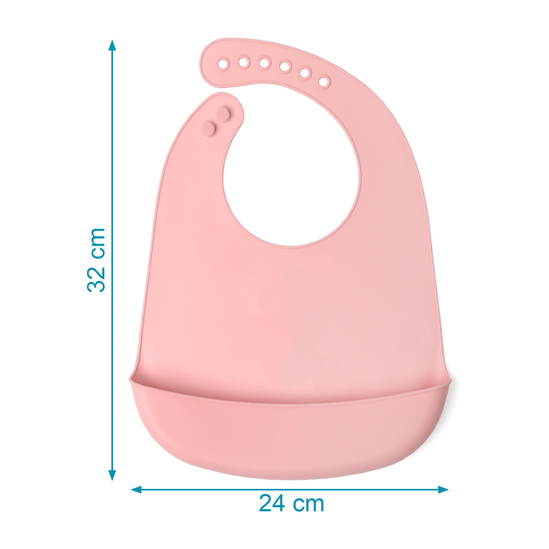 BABERO BLANDITO SILICONA ROSA