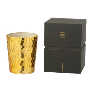 J-Line bougie parfumée Miroir - verre - jaune