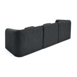 Ikare - canapé modulable 3 places - en tissu - Gris