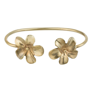 Pulsera aro dorado flores Fairy ajustable dorado