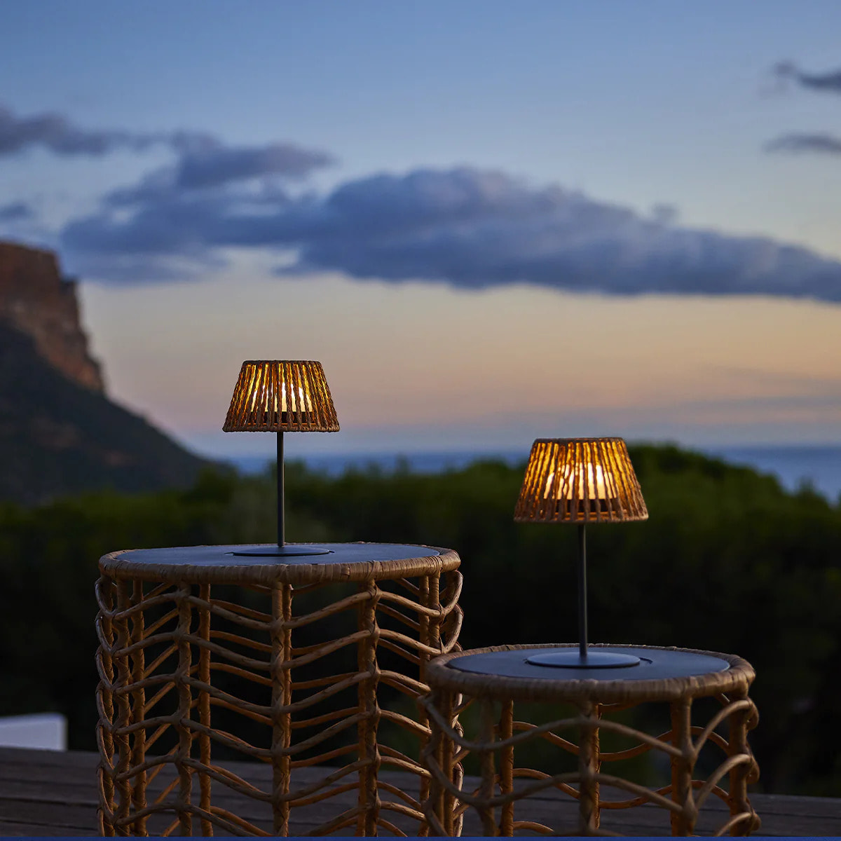 4 Lampes de table TWINS RAFFY H24cm