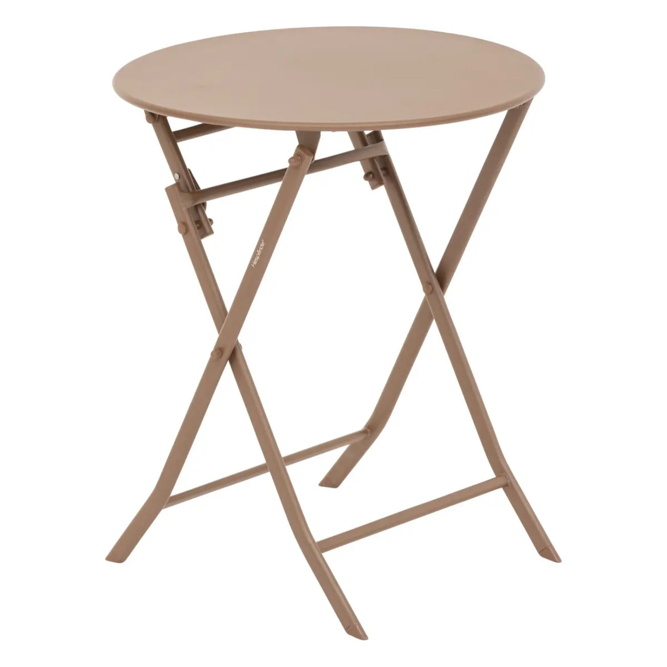 Table de jardin pliante ronde "Greensboro" bronze 2 places