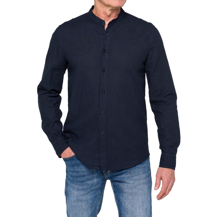 Camicia in lino Hot Buttered Tongareva Blu