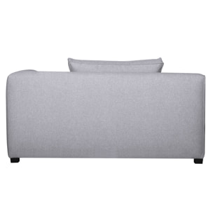 Module d'angle droit pour canapé en tissu gris clair PLURIEL