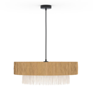 Suspension ronde en raphia 75 cm - Solara