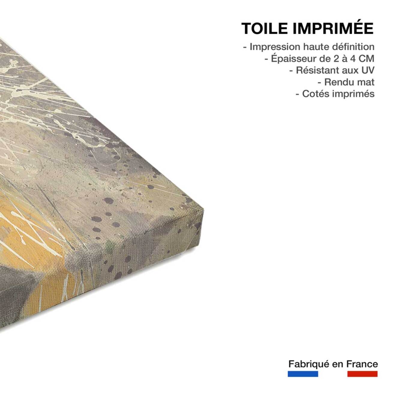 Tableau abstrait cierges magiques  Toile imprimée