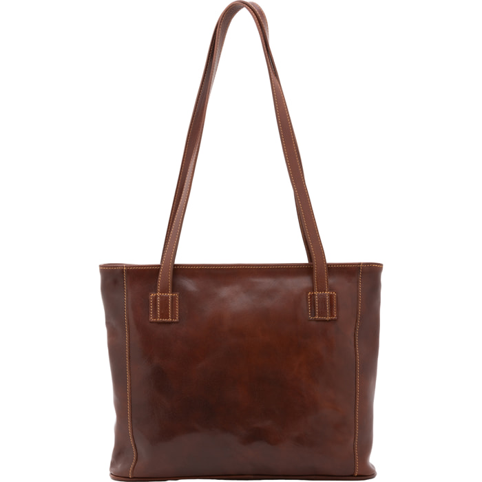 Borsa a spalla  da donna In Vera pelle Made in Italy 30x37x8 cm