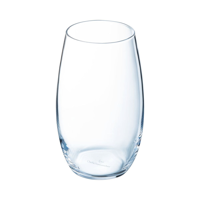 6 verres à eau 37 cl Cheer Up - Chef&Sommelier - Cristallin Extra Résistant