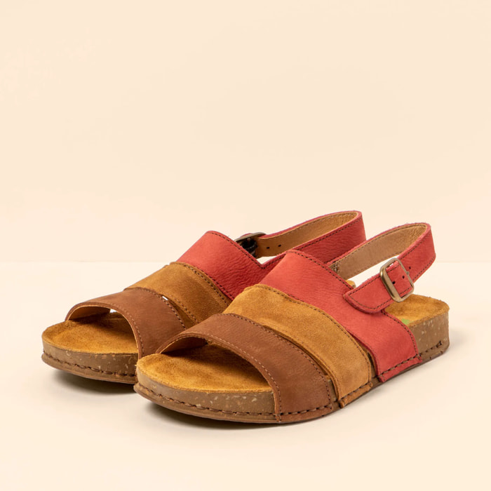 Sandalias N5798 MULTI LEATHER MULTI FRAMBUESA/ BALANCE color Multi frambuesa