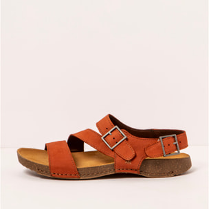 Sandalias 0999 NOBUCK DARK ORANGE/ I BREATHE color Dark orange