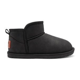 Botas Australianas Caña Baja Goflex con Forro de Pelo Negro B&W