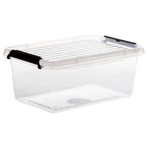 Boîte en plastique transparente 45L Clip N' Box
