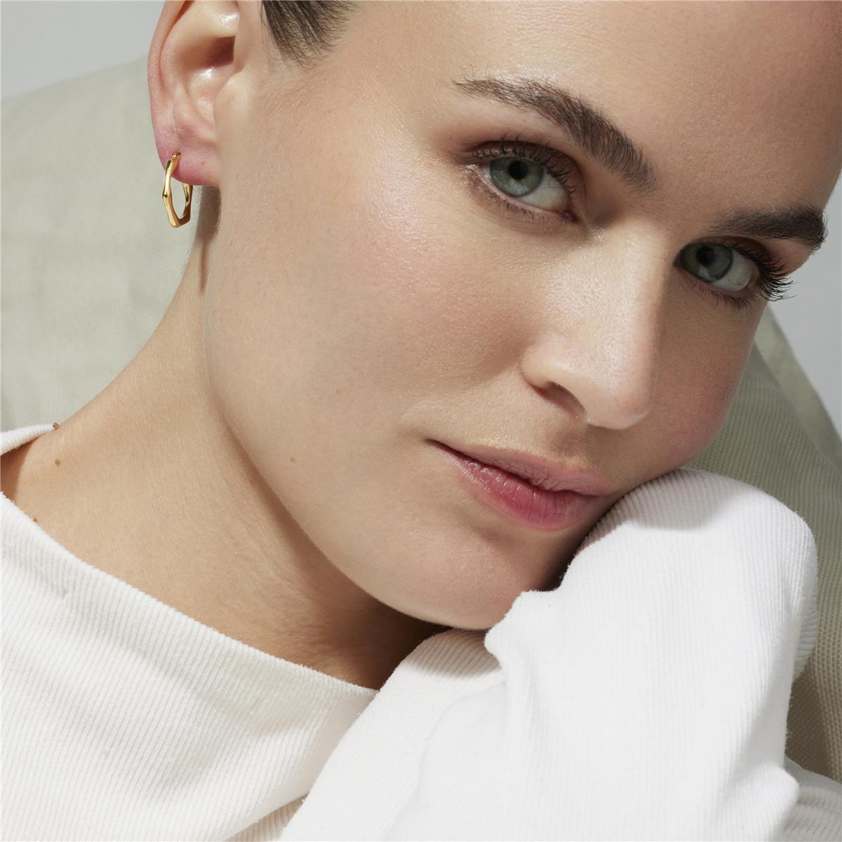 Pendientes acabado oro 18K