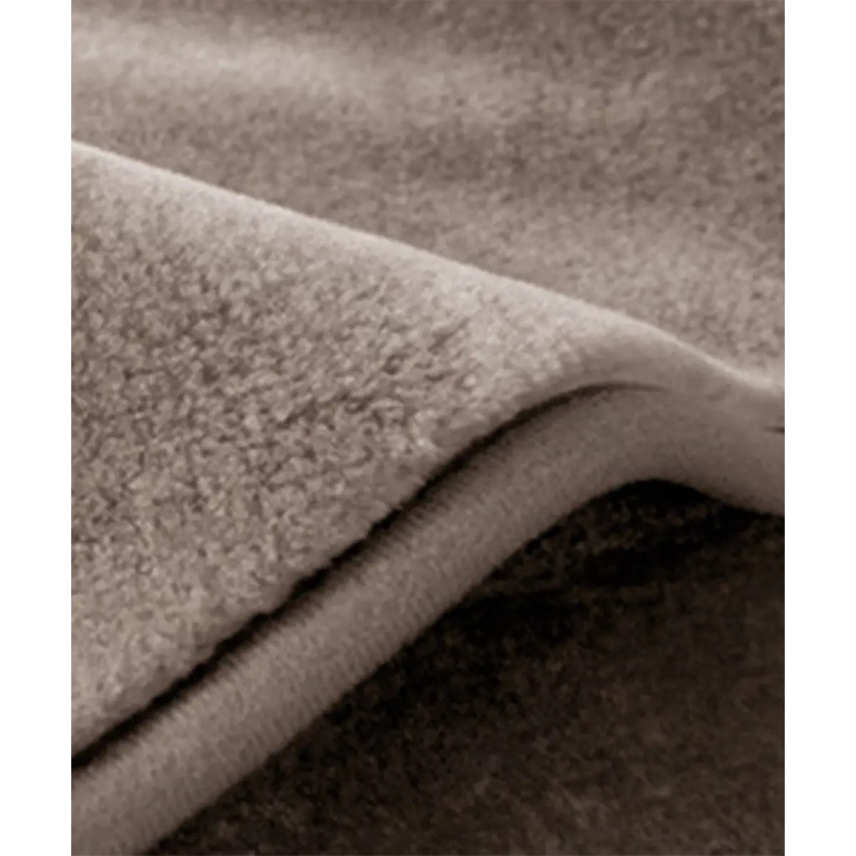 Coperta Plaid Grigio Talpa in tinta unita con morbido pile di poliestere