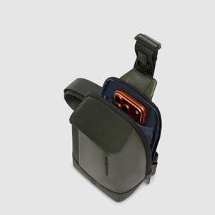 Piquadro Borsello per cellulare in tessuto riciclato