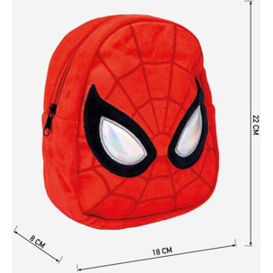 Mochila Guarderia Personaje Peluche Spiderman Red