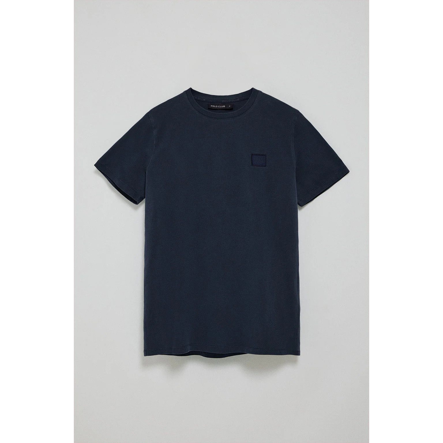Camiseta azul marino garment dye con detalle Polo Club