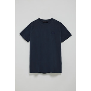 Camiseta azul marino garment dye con detalle Polo Club