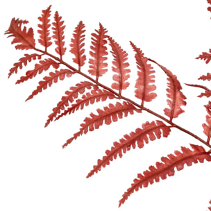 Tige d'eucalyptus artificielle James rouge rubis H92cm