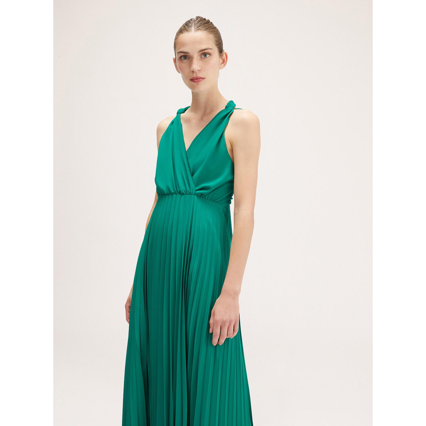 Motivi - Vestido elegante plisado - Verde