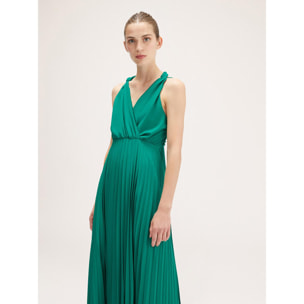 Motivi - Vestido elegante plisado - Verde