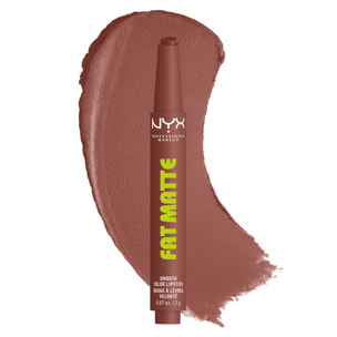 NYX Profesional Makeup Fat Matte Rouge à Lèvres Mat Confort Lissant - Toasty Taupe