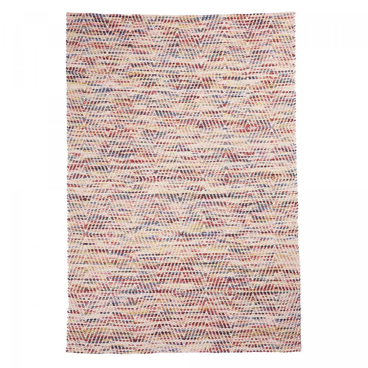 Tapis kilim fait à la main en laine motif ethnique JISO
