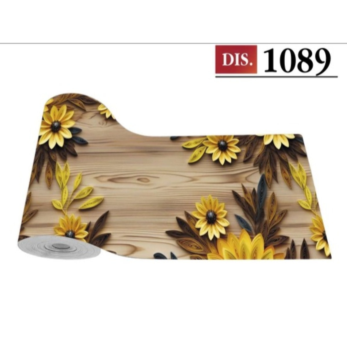 CASSESE HOME Passatoia/Tappeto Bordato in Poliestere con Retro Antiscivolo in PVC Made in Italy_Dec.1089