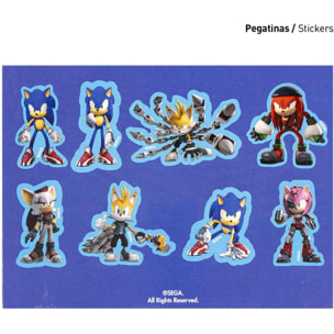 Set De Papelería Coloreable Sonic Prime Purple