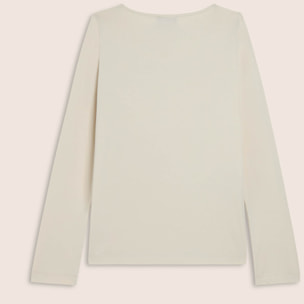 T-shirt a maniche lunghe in jersey con logo FREDDY in strass