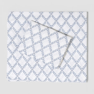 Set di lenzuola in cotone 100% picota indigo