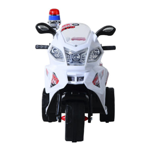 Moto scooter électrique pour enfants modèle policier fonctions sirène et gyrophare