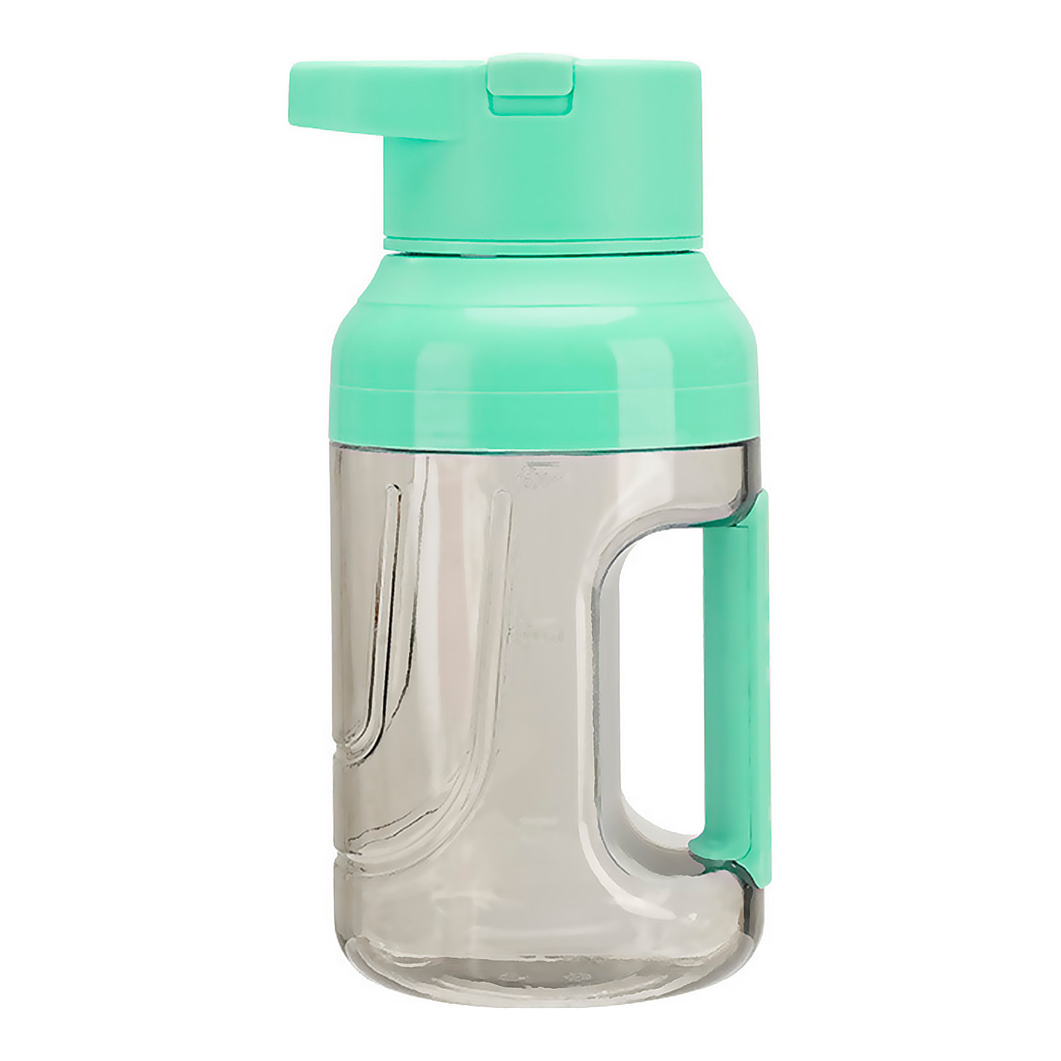 Batidora eléctrica recargable portátil de 1.500ml con 8 cuchillas de acero, vaso medidor, apertura cubierta para beber y batería de 1.500mAh.