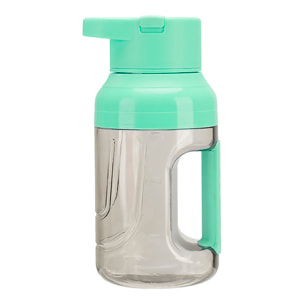 Batidora eléctrica recargable portátil de 1.500ml con 8 cuchillas de acero, vaso medidor, apertura cubierta para beber y batería de 1.500mAh.